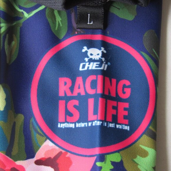 Cheji Racing is Live Tropical Print Running Cycling Sleeve L Large - Picture 4 of 4